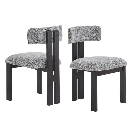 Modern Upholstered Armless Dining Chairs With Metal Legs - R&R Furniture Gallery (Fountain Valley, CA)