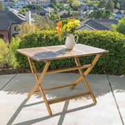Blissique - Outdoor Foldable Wood Dining Table With Slat Design - R&R Furniture Gallery (Fountain Valley, CA)