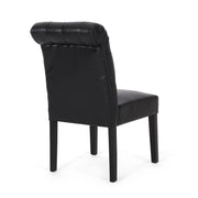 Broxton - Tuft Dining Rolltop Chairs With Button Tufted Backrest (Set of 2) - R&R Furniture Gallery (Fountain Valley, CA)