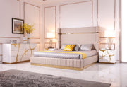 Aspen Modern White & Gold Chest — view 5