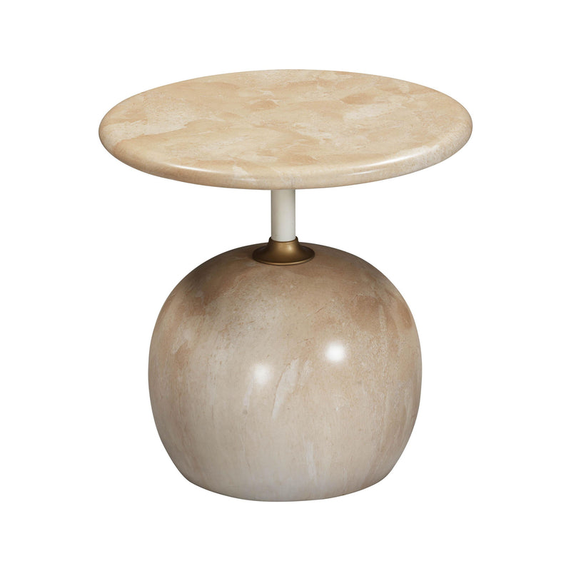 Mire - Faux Marble Side Table - Rose - R&R Furniture Gallery (Fountain Valley, CA)