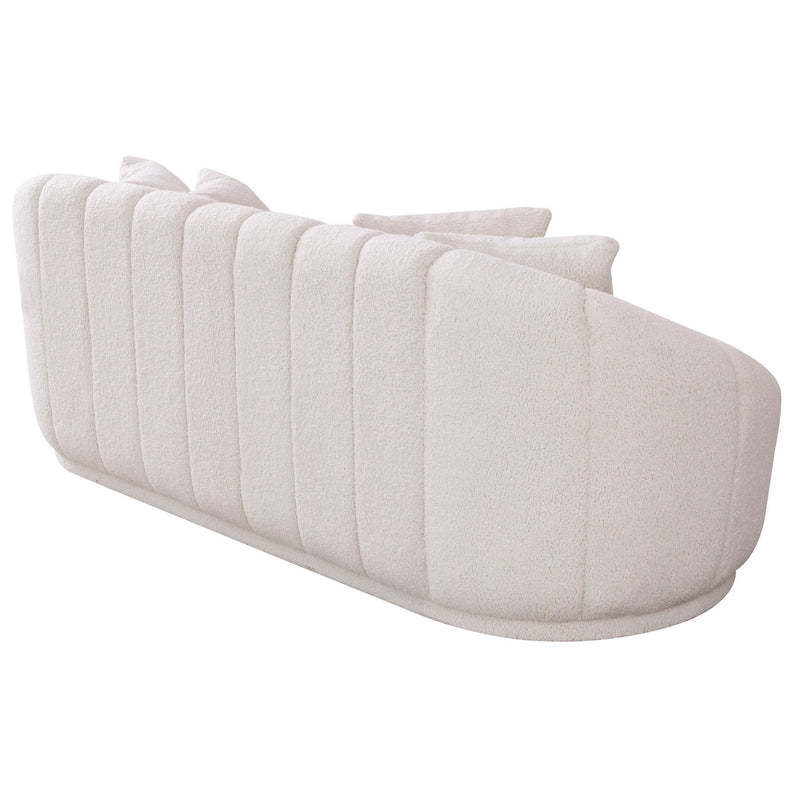 Maximilian - Modern Japandi Style Tight Back Boucle Couches - R&R Furniture Gallery (Fountain Valley, CA)