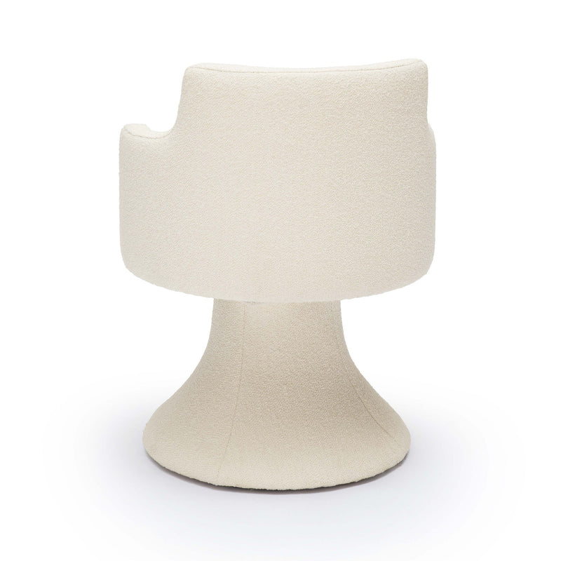 Jeffree - Performance Boucle Swivel Dining Chair - R&R Furniture Gallery (Fountain Valley, CA)
