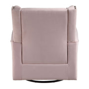 Tamaki - Swivel Chair With Glider - Pink Fabric - R&R Furniture Gallery (Fountain Valley, CA)