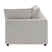 Marisa - Modular RF Loveseat With 2 Pillows - Beige Boucle - R&R Furniture Gallery (Fountain Valley, CA)