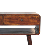 Sonata - Chestnut Console Table - R&R Furniture Gallery (Fountain Valley, CA)