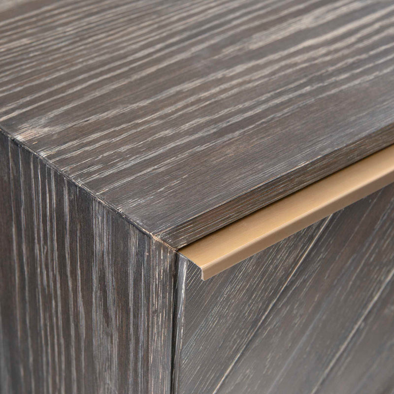 Uttermost Armistead dark walnut drawer chest with four drawers and sleek design, ideal for accent storage in modern interiors.