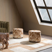 Sasha - Accent Stool - Canyon Dust - R&R Furniture Gallery (Fountain Valley, CA)