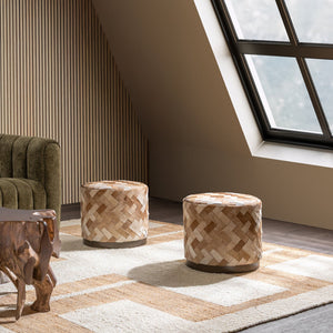 Sasha - Accent Stool - Canyon Dust - R&R Furniture Gallery (Fountain Valley, CA)