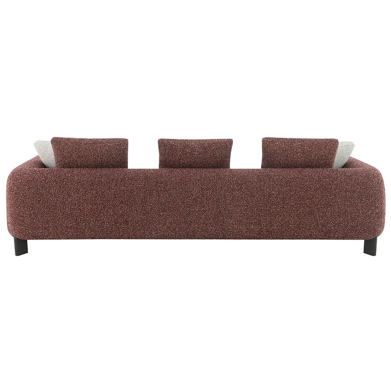 Mardi - Sofa With 6 Pillows - Maroon Tweed - R&R Furniture Gallery (Fountain Valley, CA)