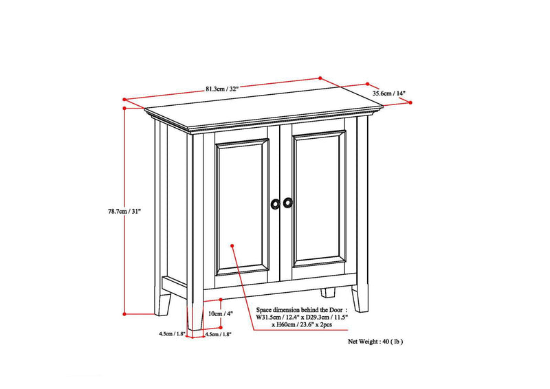 Amherst - Handcrafted Low Storage Cabinet - R&R Furniture Gallery (Fountain Valley, CA)