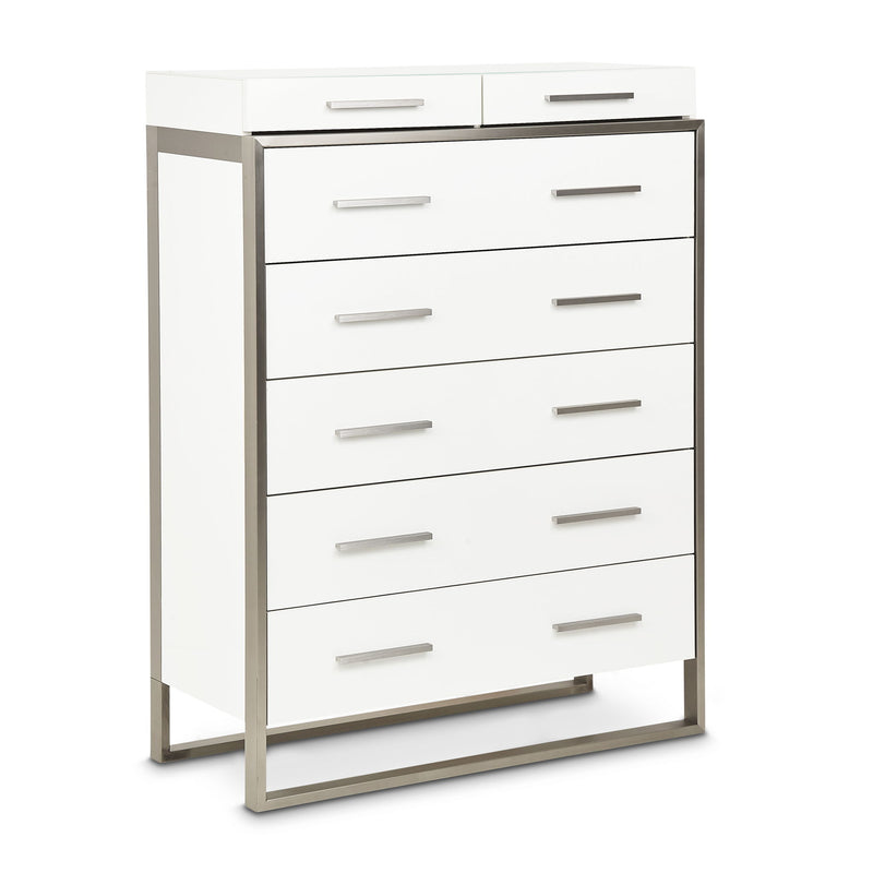 Marquee - 7-Drawer Chest - Cloud White - R&R Furniture Gallery (Fountain Valley, CA)
