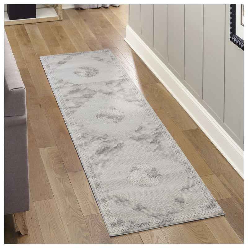 Geometrix - Medallion Rug With Geometric 3D Effect - R&R Furniture Gallery (Fountain Valley, CA)