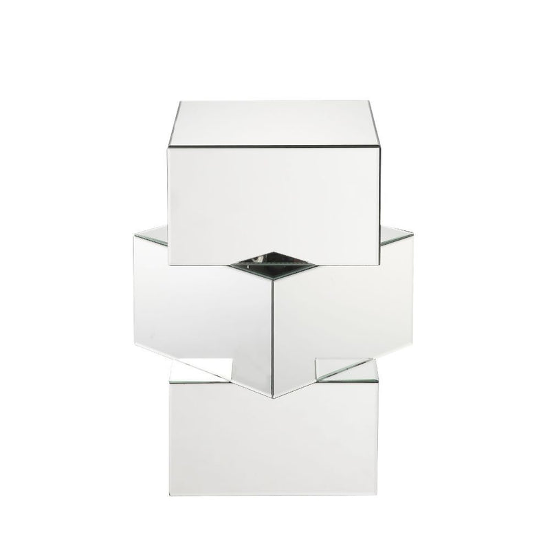 Dominic - 20" End Table - Mirrored - R&R Furniture Gallery (Fountain Valley, CA)