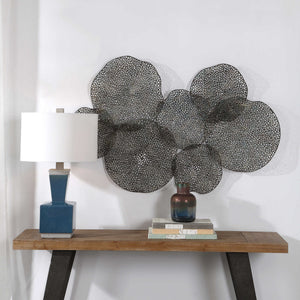 Uttermost Ripley metal wall art decor featuring abstract geometric design for modern home wall decorating.