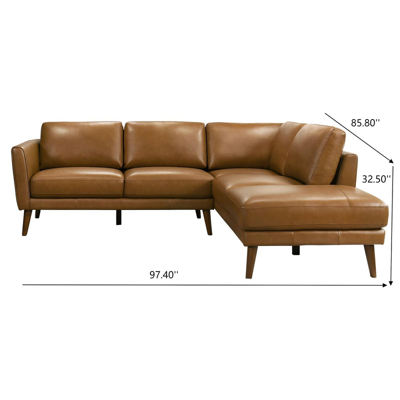 Benson - Sectional Sofa With Chaise - R&R Furniture Gallery (Fountain Valley, CA)