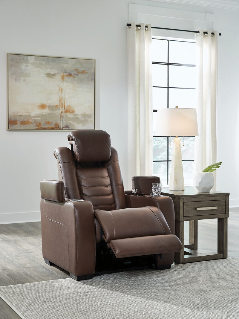 High Impact - Power Recliner / Adj Headrest - Tobacco - R&R Furniture Gallery (Fountain Valley, CA)