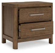 Cabalynn - Two Drawer Night Stand - Light Brown - R&R Furniture Gallery (Fountain Valley, CA)