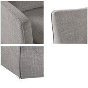 Traditional Design London Skirted Swivel Chair - R&R Furniture Gallery (Fountain Valley, CA)