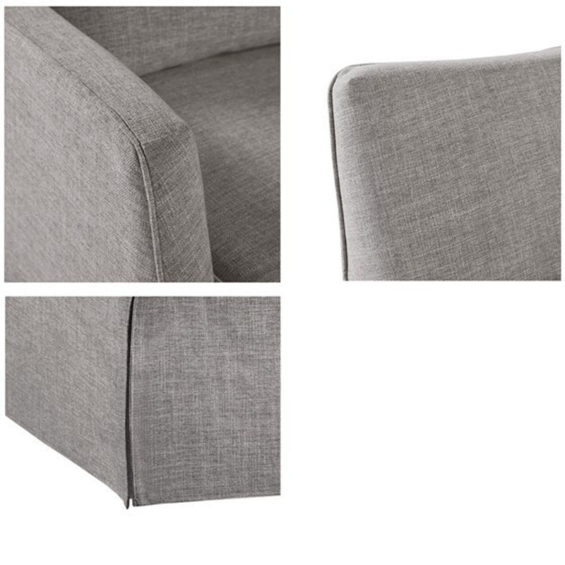Traditional Design London Skirted Swivel Chair - R&R Furniture Gallery (Fountain Valley, CA)