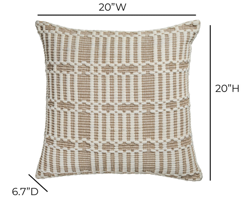 Maresh - 20" Square Woven Pillow - R&R Furniture Gallery (Fountain Valley, CA)