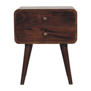Curved Nightstand, - R&R Furniture Gallery (Fountain Valley, CA)
