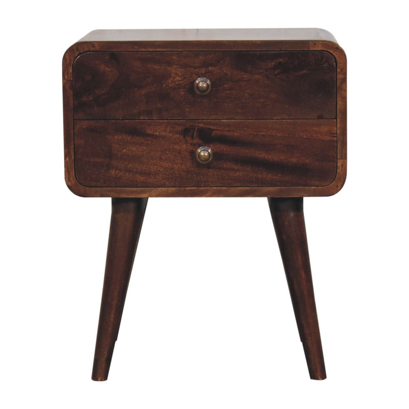 Curved Nightstand, - R&R Furniture Gallery (Fountain Valley, CA)