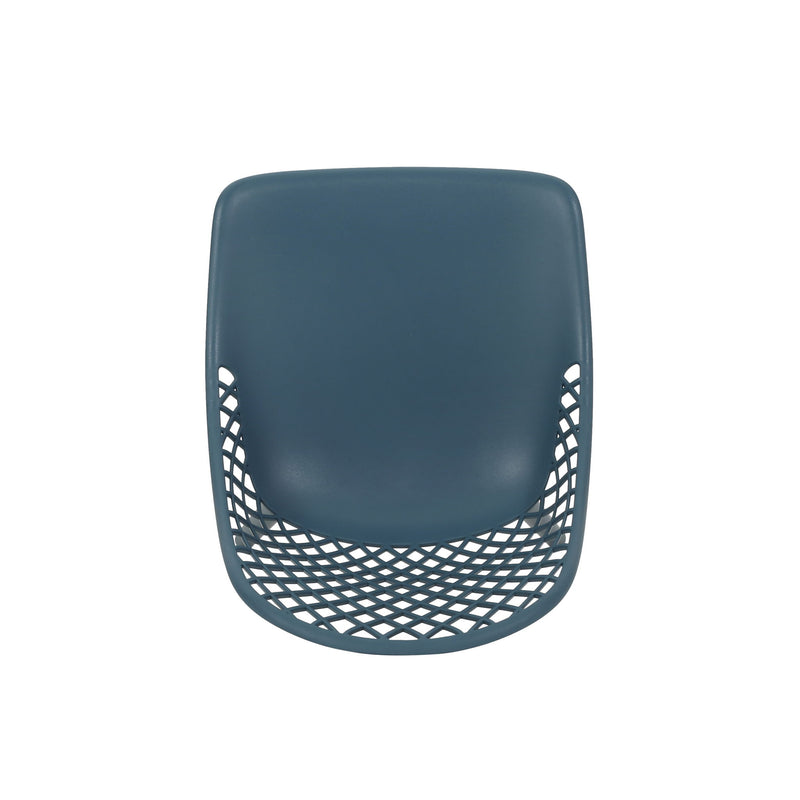 Set of two Noble House Lily Chairs with cushioned seats and wooden legs, elegant modern design for dining or living spaces.