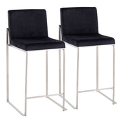Lumi Source Fuji contemporary high back counter stool with functional design, featuring sleek modern style and sturdy build.