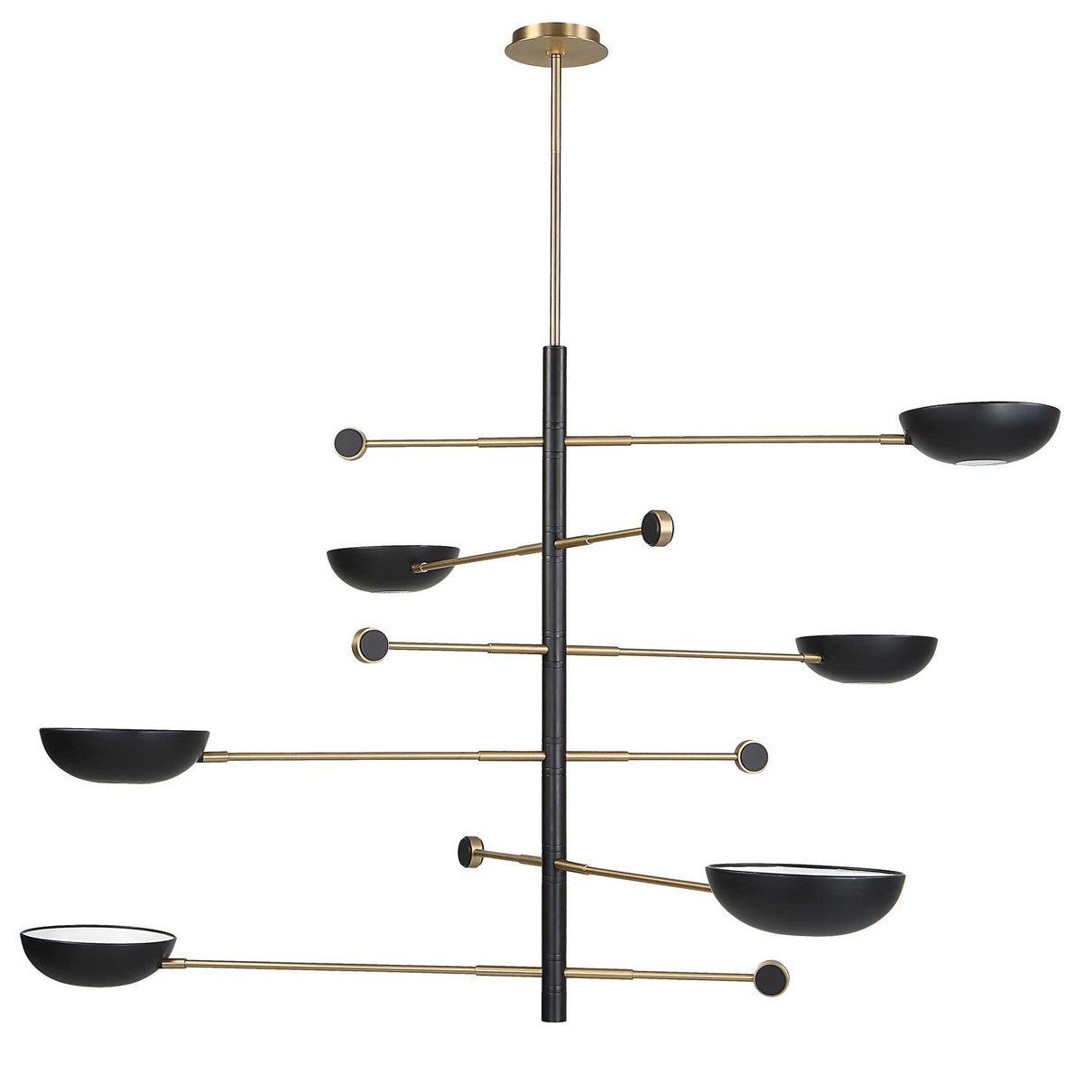 Swinger - 6 Light Pendant - Black