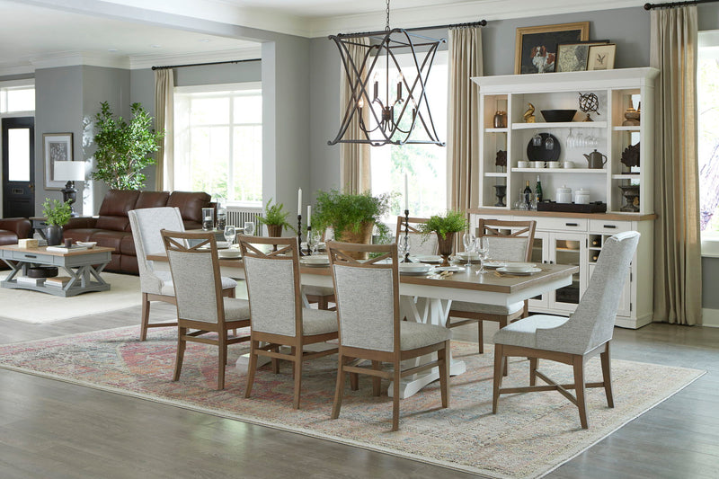 Americana Modern Dining - Host Dining Chair (Set of 2) - Cotton - R&R Furniture Gallery (Fountain Valley, CA)