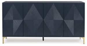 Loirwick - Accent Cabinet - Dark Blue - R&R Furniture Gallery (Fountain Valley, CA)
