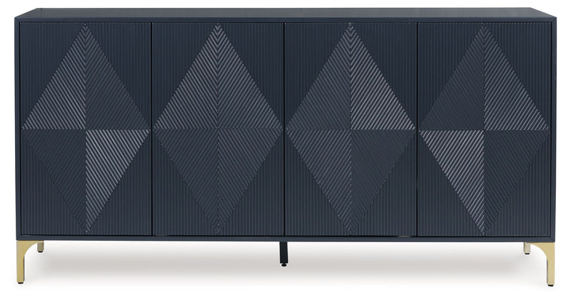 Loirwick - Accent Cabinet - Dark Blue - R&R Furniture Gallery (Fountain Valley, CA)