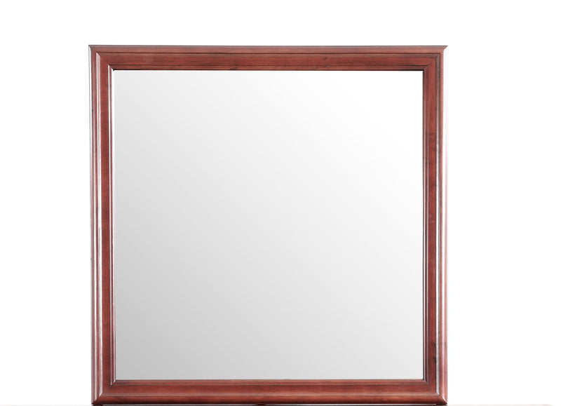 Glory Furniture traditional wall mirror with a sleek frame, suitable for any space, reflecting light and enhancing room decor.