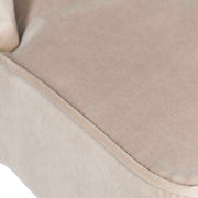 Set of two Uttermost Brie armless chairs with plush beige upholstery and wooden legs, modern style for living room decor.