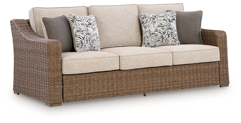 Laguna Heights - Sofa With Cushion - Beige - R&R Furniture Gallery (Fountain Valley, CA)