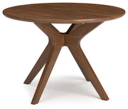 Lyncott - Round Dining Room Table - Brown - R&R Furniture Gallery (Fountain Valley, CA)
