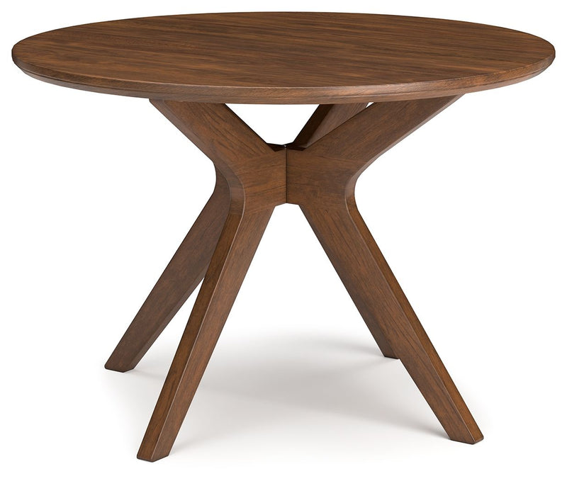 Lyncott - Round Dining Room Table - Brown - R&R Furniture Gallery (Fountain Valley, CA)