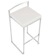 Lumi Source Fuji contemporary stackable barstool set with sleek modern design and sturdy construction, perfect for contemporary dining areas