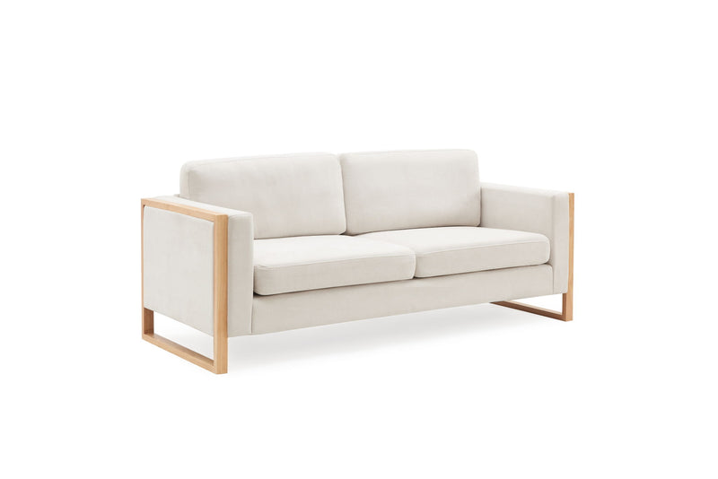 Modern Sofa With Solid Wood Legs, 3 Seater - R&R Furniture Gallery (Fountain Valley, CA)