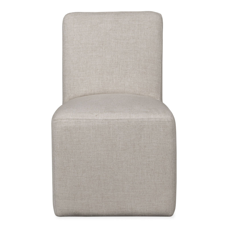 Liv Fully Upholstered Dining Chair in Natural Linen