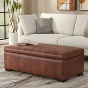 Gabbie - Coffee Table Upholstered Storage Ottoman - R&R Furniture Gallery (Fountain Valley, CA)