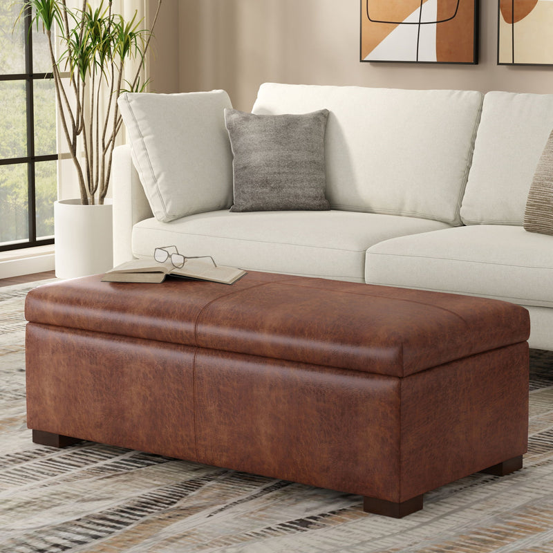Gabbie - Coffee Table Upholstered Storage Ottoman - R&R Furniture Gallery (Fountain Valley, CA)