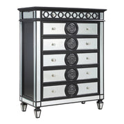 Varian II - Chest - Mirrored, Black & Sliver - R&R Furniture Gallery (Fountain Valley, CA)