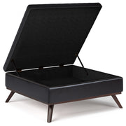 Owen - Multifunctional Square Coffee Table Storage Ottoman - R&R Furniture Gallery (Fountain Valley, CA)