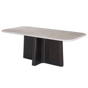 Jacory - Dining Table With Bottocino Marble Top - Espresso - R&R Furniture Gallery (Fountain Valley, CA)