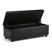Hamilton - Upholstered Storage Ottoman - R&R Furniture Gallery (Fountain Valley, CA)
