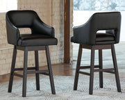 Tallenger - Upholstered Swivel Barstool (Set of 2) - R&R Furniture Gallery (Fountain Valley, CA)