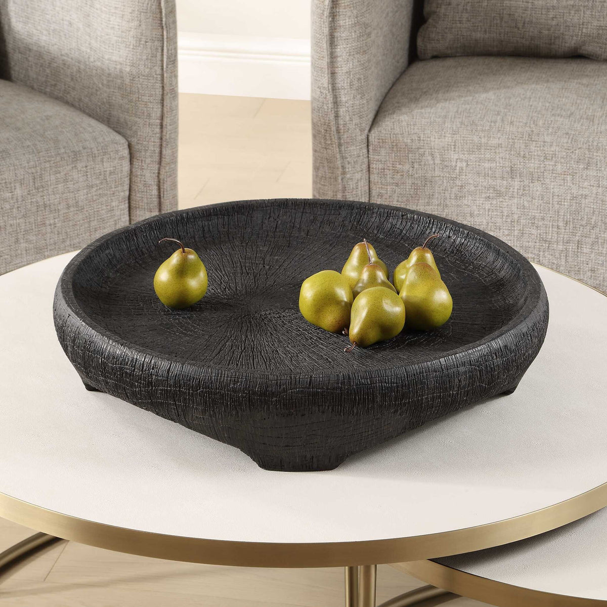 Resonance - Indoor-Outdoor Resin Bowl - Black