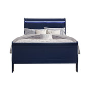 Charlston - Modern Sleigh Design Bed With LED - R&R Furniture Gallery (Fountain Valley, CA)
